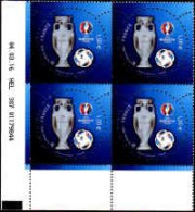 France Poste N** Yv:5039 Mi:6411 UEFA Euro 2016 Coin D.feuille X4 Daté 04-03-16 - Nuovi