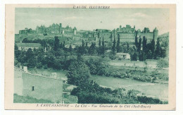 CPSM 9 X 14 Aude CARCASSONNE La Cité - Vue Générale De La Cité (Sud-Ouest)  L'Aude Illustrée - Carcassonne