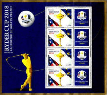 France Bloc N** Yv: 144 Mi:7169IKB Ryder Cup 2018 La Légende Du Golf En France - Ungebraucht