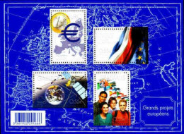 France Bloc N** Yv: 123 Mi:95BL Grands Projets Européens - Mint/Hinged