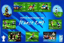 France Bloc N** Yv: 110 Mi:4277/86KB Coupe Du Monde De Rugby - Ungebraucht