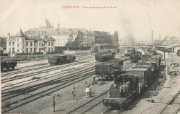 LUNEVILLE - Vue Intérieure De La Gare. - Bahnhöfe Mit Zügen