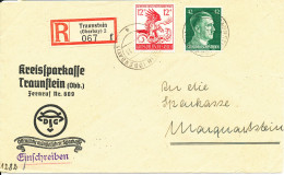 Germany Third Reich Registered Cover 13-12-1944 - Cartas & Documentos