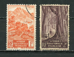 A.E.F. : VEGETATION - N° Yt 214+217 Obli - Used Stamps