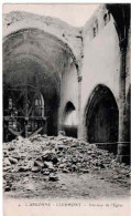 CLERMONT-en-ARGONNE - Intérieur De L'église - Les Ruines - 1916 - Clermont En Argonne