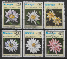 NICARAGUA   N° 1155/60    Oblitere   Fleurs Aquatiques - Sonstige & Ohne Zuordnung