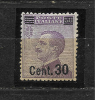 1924-1925 - N.180 -  30 CENT. SU 50 CENT.  GOMMA INTEGRA. - Nuevos