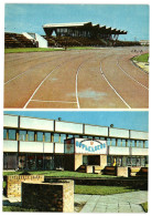 Stadium & Study Centre, Kirov Collective Fishing Farm, Viimsi, Soviet Estonia 1970s Unused Postcard. Publ: Eesti Raamat - Estland