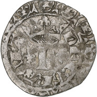 France, Charles V, Blanc Au K, 1365-1380, Billon, TB+, Duplessy:363 - 1364-1380 Carlo V Il Saggio 