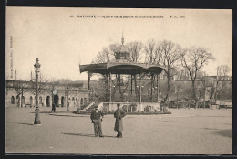 CPA Bayonne, Square De Musique Et Place D`Armes  - Bayonne