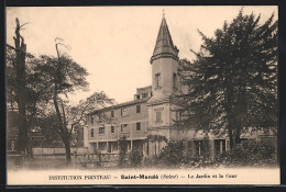 CPA Saint-Mandé, Institution Pointeau, Le Jardin Et La Cour  - Autres & Non Classés