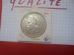 +++QUALITE+++NAPOLEON III 5 FRANCS 1868 B.B ARGENT+++(A.5) - 5 Francs