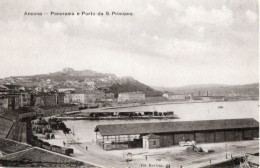 ANCONA - PANORAMA E PORTO DA S. PRIMIANO - F.P. - STORIA POSTALE - Ancona