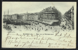 CPA Marseille, Rue De La Republique  - Ohne Zuordnung