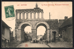 CPA Autun, La Porte D`Arroux, Monument Historique  - Autun