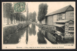 CPA Evreux, L`Iton, Canal De La Reine Jeanne, Longeant L`Avenue De Breteuil  - Evreux