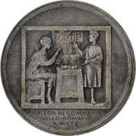 France, Médaille, Chambre De Commerce De Metz, Bronze Argenté, TTB+ - Autres & Non Classés