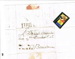 Carta 1800 De Montblanch A Barcelona - Sonstige & Ohne Zuordnung