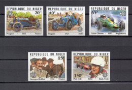 NIGER  N° 555 à 559   NON DENTELES    NEUFS SANS CHARNIERE  COTE ? €    VOITURE DE COURSE - Niger (1960-...)