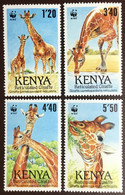 Kenya 1989 WWF Reticulated Giraffe Animals MNH - Autres & Non Classés