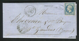 Rare Lettre De Ferrières Par Vabre Pour Saint Gaudens ( 1862 ) - Cachet PC 3456 - 1849-1876: Classic Period