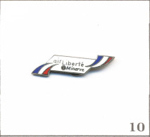 Pin's Transport - Aviation / Compagnie “Air Liberté/Minerve“ - Logo. Estampillage Illisible. EGF. T1025-10 - Airplanes