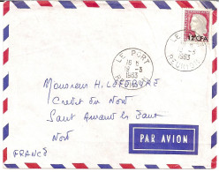 7J9 --- 974 LE PORT Réunion A7 Decaris CFA - Storia Postale