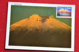 Ecuador Maxicard Volcano Cotopaxi Carte Maximum Volcan Equateur - Vulkane