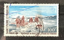 Timbre Oblitéré Poste Aérienne Saint Pierre Et Miquelon 1969 Yt N° 45 - Used Stamps