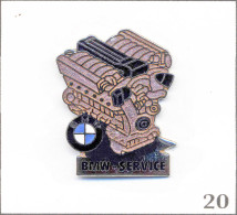 Pin's Transport - Automobile / BMW Service Avec Moteur. Est. Démons & Merveilles. EGF. T1025-20 - BMW