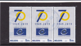 Moldova 2019. 70th Anniversary Of The Council Of Europe Used - Moldavië