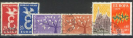 FRANCE -1958/62/72, EUROPA STAMPS COMPLETE SET OF 2 EACH, USED. - Gebraucht