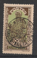 HAUTE-VOLTA - 1928 - N°YT. 49 - 20c Sépia Et Vert - Oblitéré / Used - Gebraucht