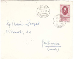 £25 EVANGELISTA TORRICELLI 20.X.58 TORINO FILATELICO - 1946-60: Poststempel