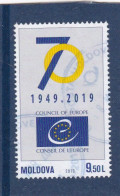 Moldova 2019. 70th Anniversary Of The Council Of Europe Used - Moldavia