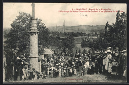 CPA Marciac, Lundi De La Pentecôte, Pélerinage De Notre-Dame-de-la-Croix Et Vue Générale  - Andere & Zonder Classificatie