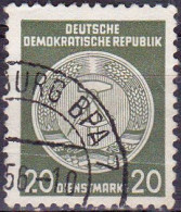 1955 - ALEMANIA ORIENTAL / DDR - SELLO DE SERVICIO - YVERT 22 - Oblitérés