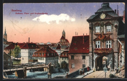 AK Bamberg, Rathaus, Pfarr- & Stephanskirche  - Bamberg