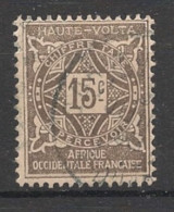 HAUTE-VOLTA - 1928 - Taxe TT N°YT. 13 - 15c Gris - Oblitéré / Used - Used Stamps