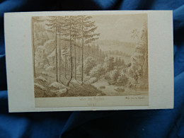 Photo CDV Scherrer  Gravure  A. Resal  Vallée Des Roches  Vald'ajol  Vosges  Sec. Emp. CA 1855-60 - L680C - Old (before 1900)
