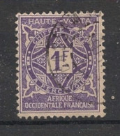 HAUTE-VOLTA - 1928 - Taxe TT N°YT. 18 - 1f Violet - Oblitéré / Used - Used Stamps