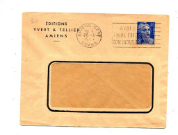 Lettre Flamme Amiens Foire Entete Edition Yvert - Mechanical Postmarks (Advertisement)