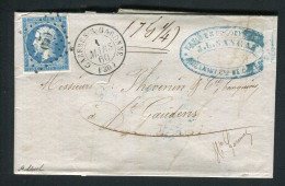 Belle Lettre De Cazères Pour Saint Gaudens ( Haute Garonne 1860 ) - Cachet PC 669 - 1849-1876: Période Classique