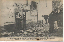 94 NOGENT-sur-MARNE - Garnier Et Valet Traqués Dans Un Pavillon L'entrée De La Cave Par Où Les Bandits Tirèrent Sur La P - Nogent Sur Marne