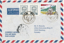 Syria Air Mail Cover Sent To Germany 15-8-1996 - Syria