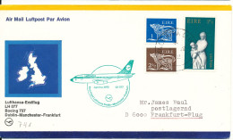 Ireland First Lufthansa Boeing 737 Flight Dublin - Manchester - Frankfurt 1-4-1972 - Aerei