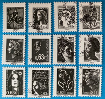 France 2013 : La Ve République Au Fil Du Timbre N° 4781 à 4792 Oblitéré - Used Stamps