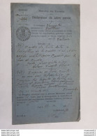 Douanes Et Accises - Déclaration De Libre Entrée à Comines D'un Habitant De Hauthem Avec Timbre Fiscal ... Lot290 . - Historical Documents