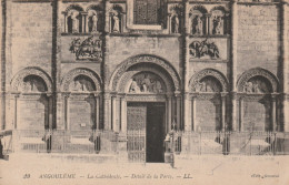 16-Angoulême La Cathédrale Détail De La Porte - Angouleme