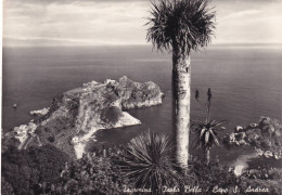 Cartolina Taormina ( Messina ) Isola Bella - Capo S.andrea - Messina